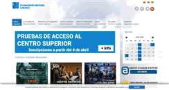 Desktop Screenshot of conservatoriliceu.es
